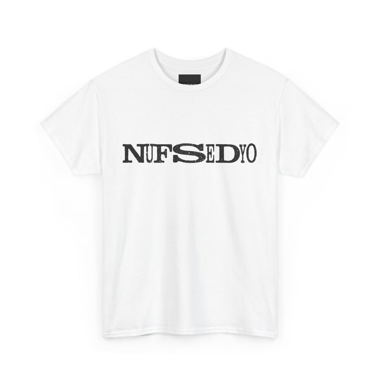 Nufsedyo Logo T-Shirt - Minimalist Design on Heavy Cotton