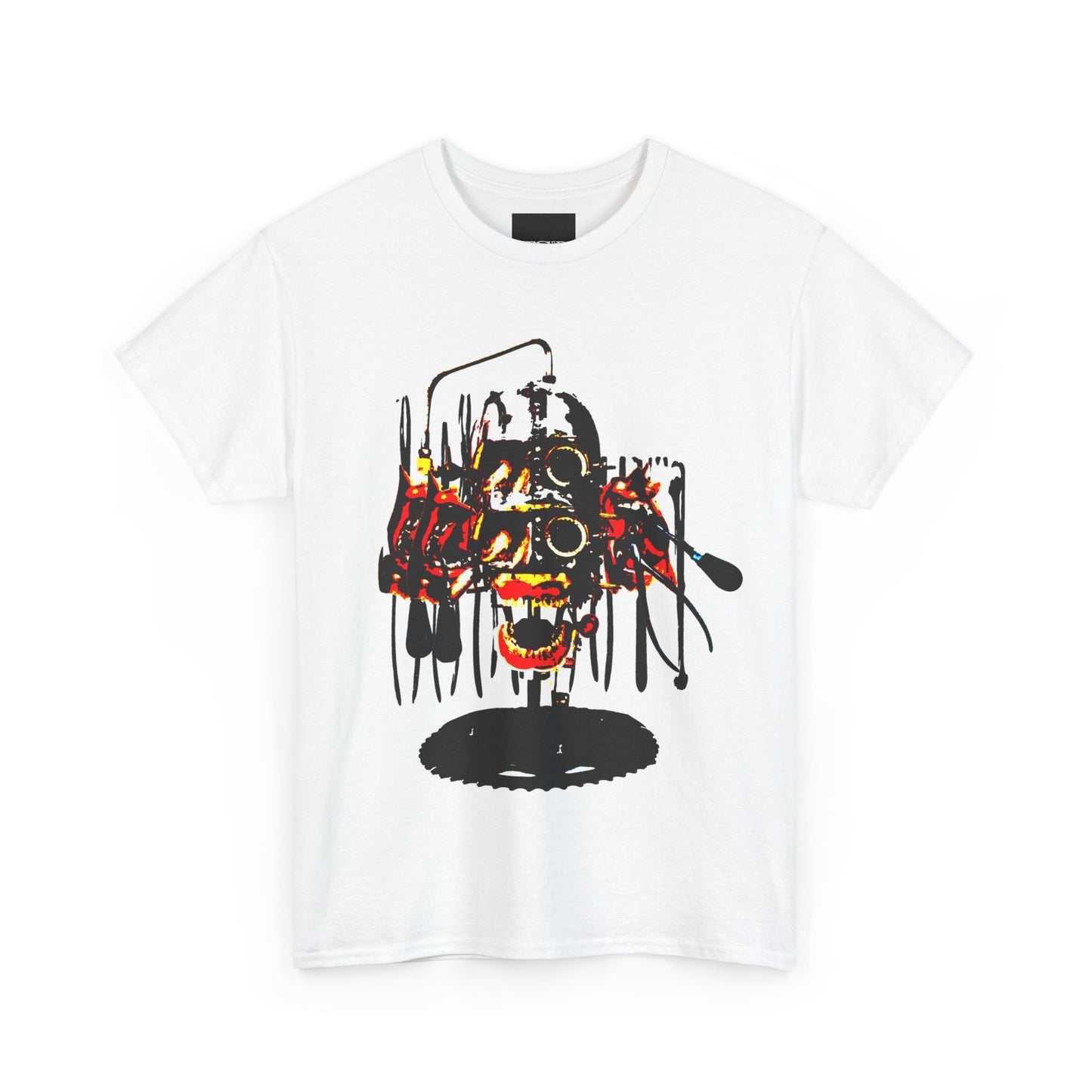 Dripping Face T-Shirt - Unique Dentist Tool Design with High-Contrast Colors