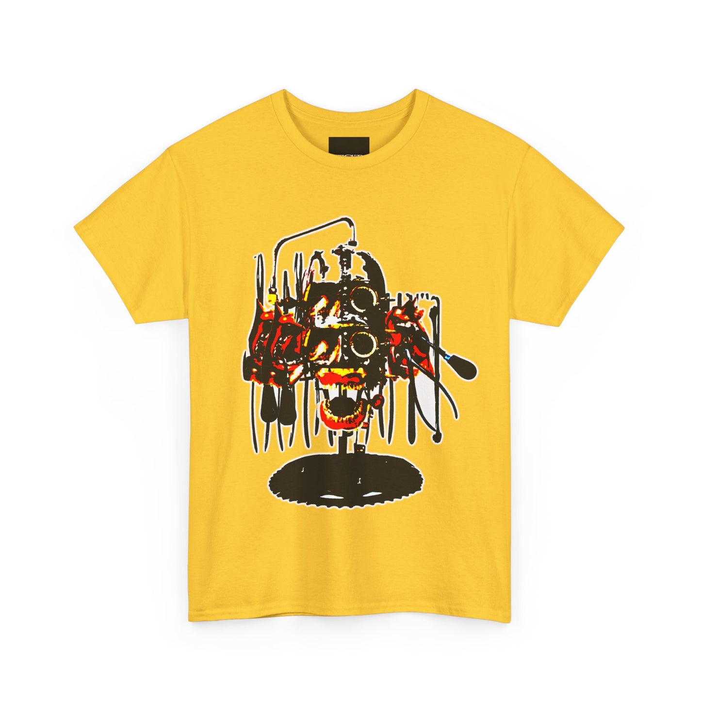 Dripping Face T-Shirt - Unique Dentist Tool Design with High-Contrast Colors