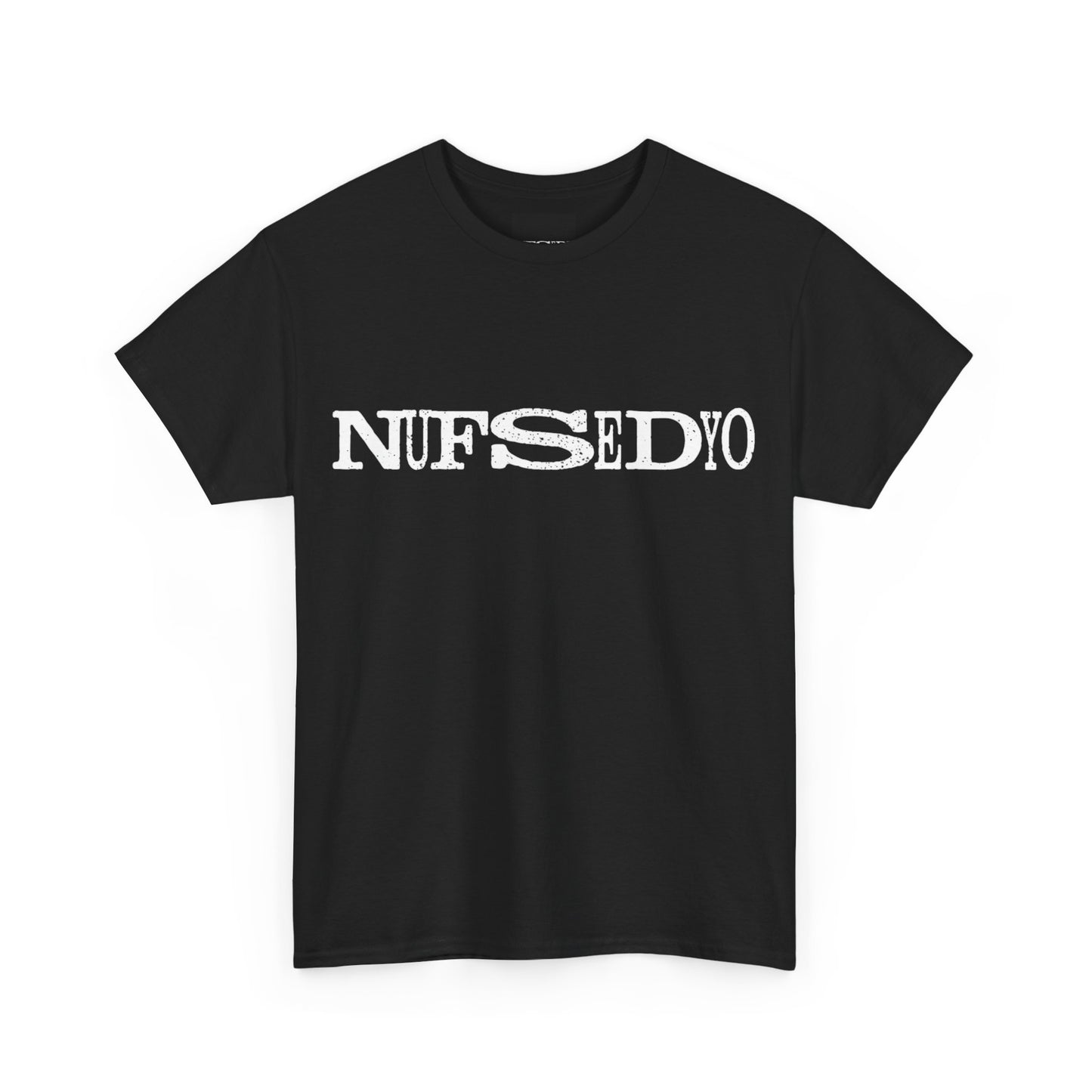 Nufsedyo Logo T-Shirt - Minimalist Design on Heavy Cotton