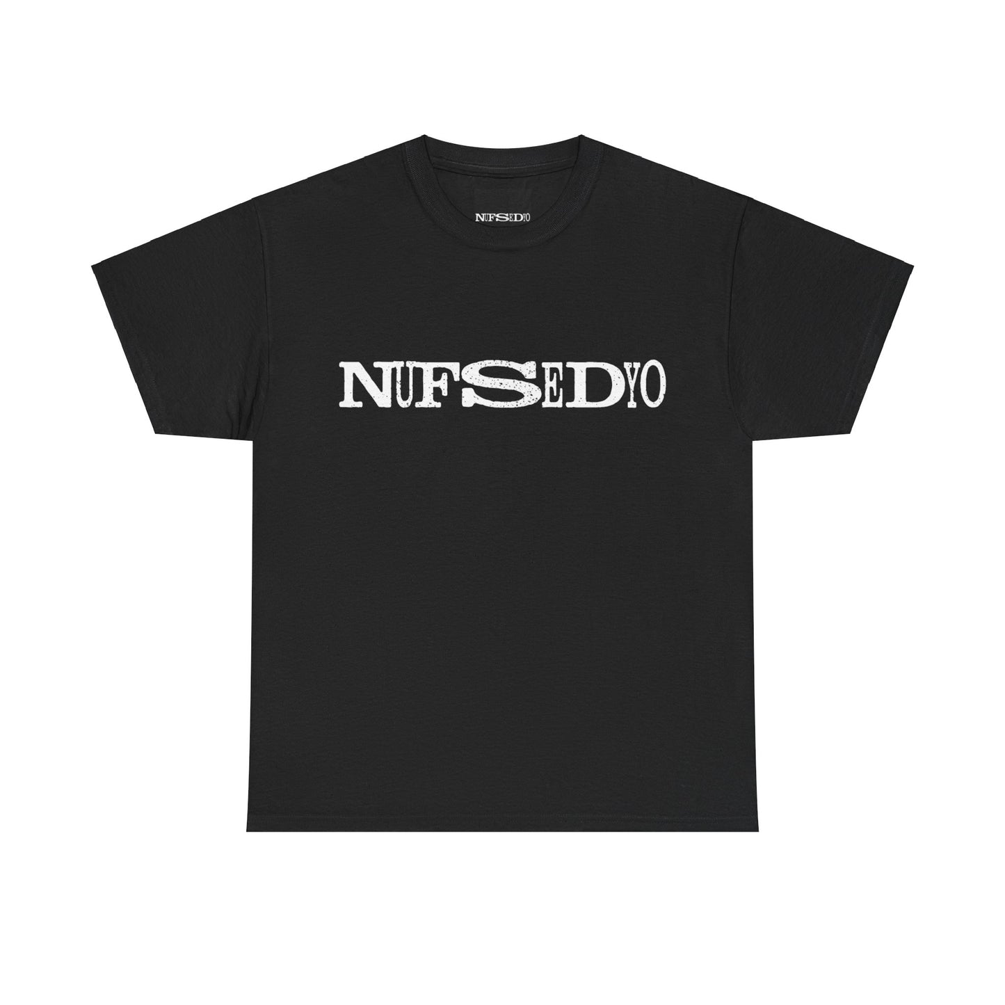 Nufsedyo Logo T-Shirt - Minimalist Design on Heavy Cotton