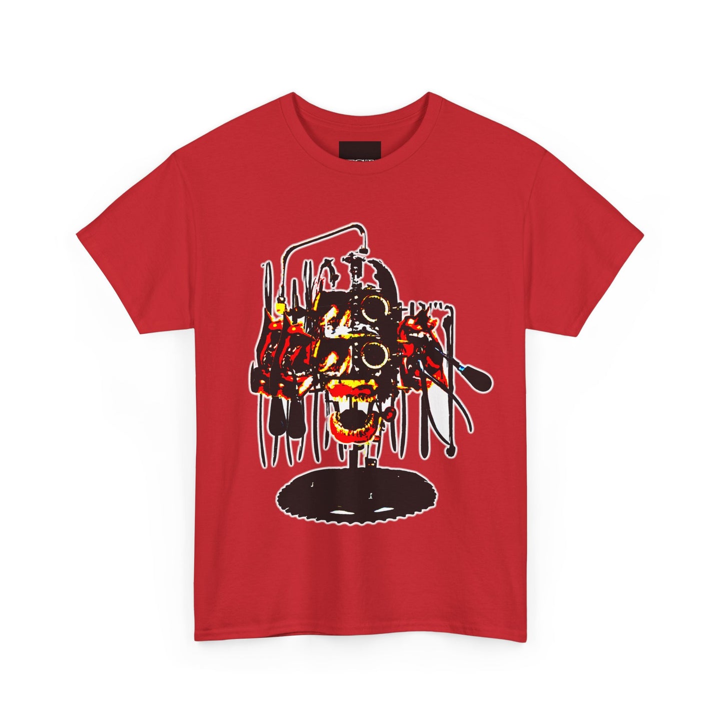 Dripping Face T-Shirt - Unique Dentist Tool Design with High-Contrast Colors